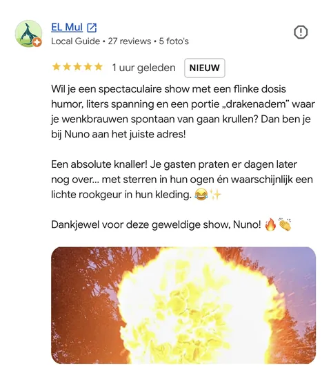 Originele Google-review van EL Mul