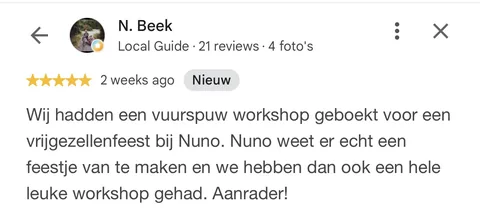 Originele Google-review van N. Beek